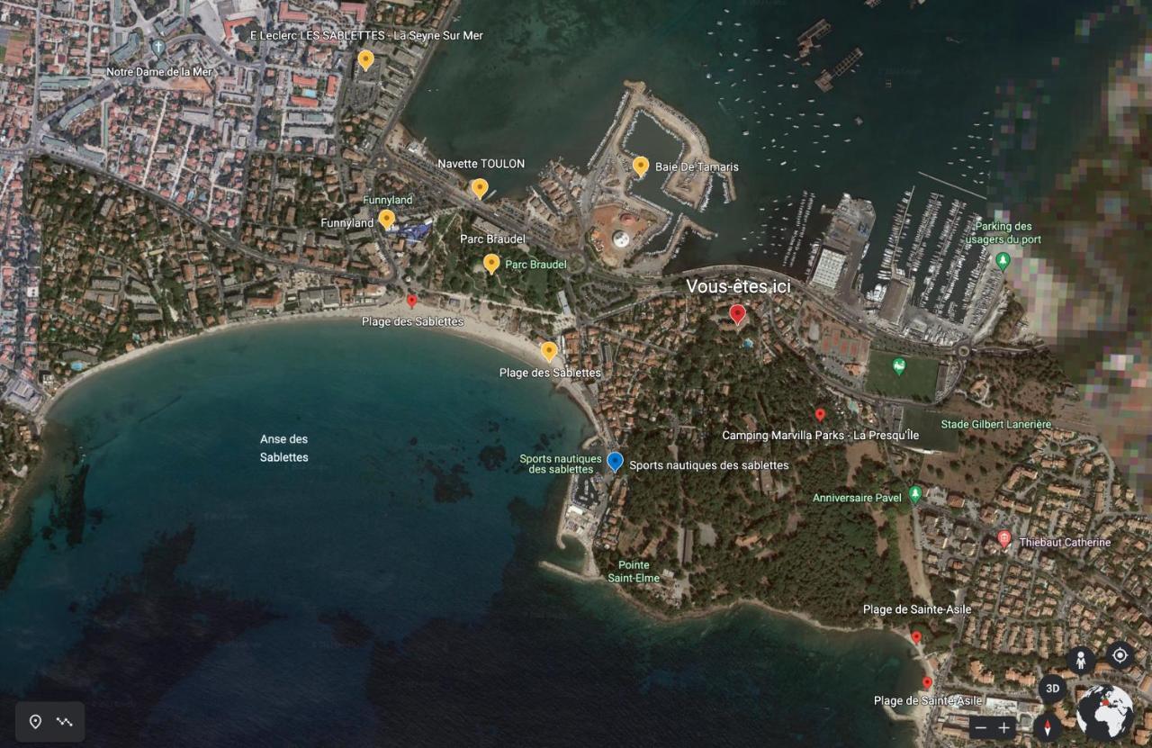 T1 Avec Piscine A 300M Des Plages Pour 4 Personnes - Residence Saint Elme La Seyne-sur-Mer Exterior foto